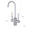 Ready Hot Instant Hot Water Dispenser with Brushed Nickel Dual Lever Faucet and Digital Display 41-RH-300-F560-BN - alternate 2